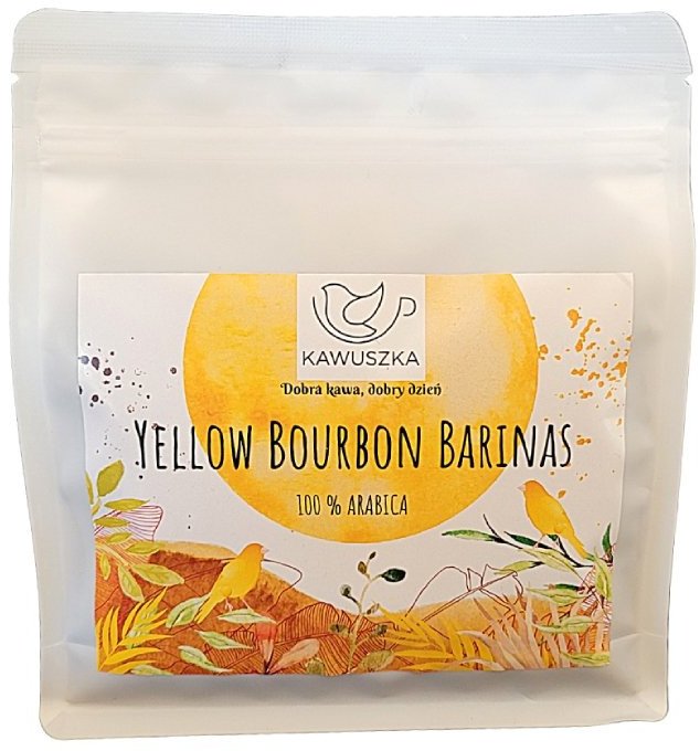Kawuszka Kávová zrna Kávová zrna Brazil Yellow Bourbon Barinas ESPRESSO 250g