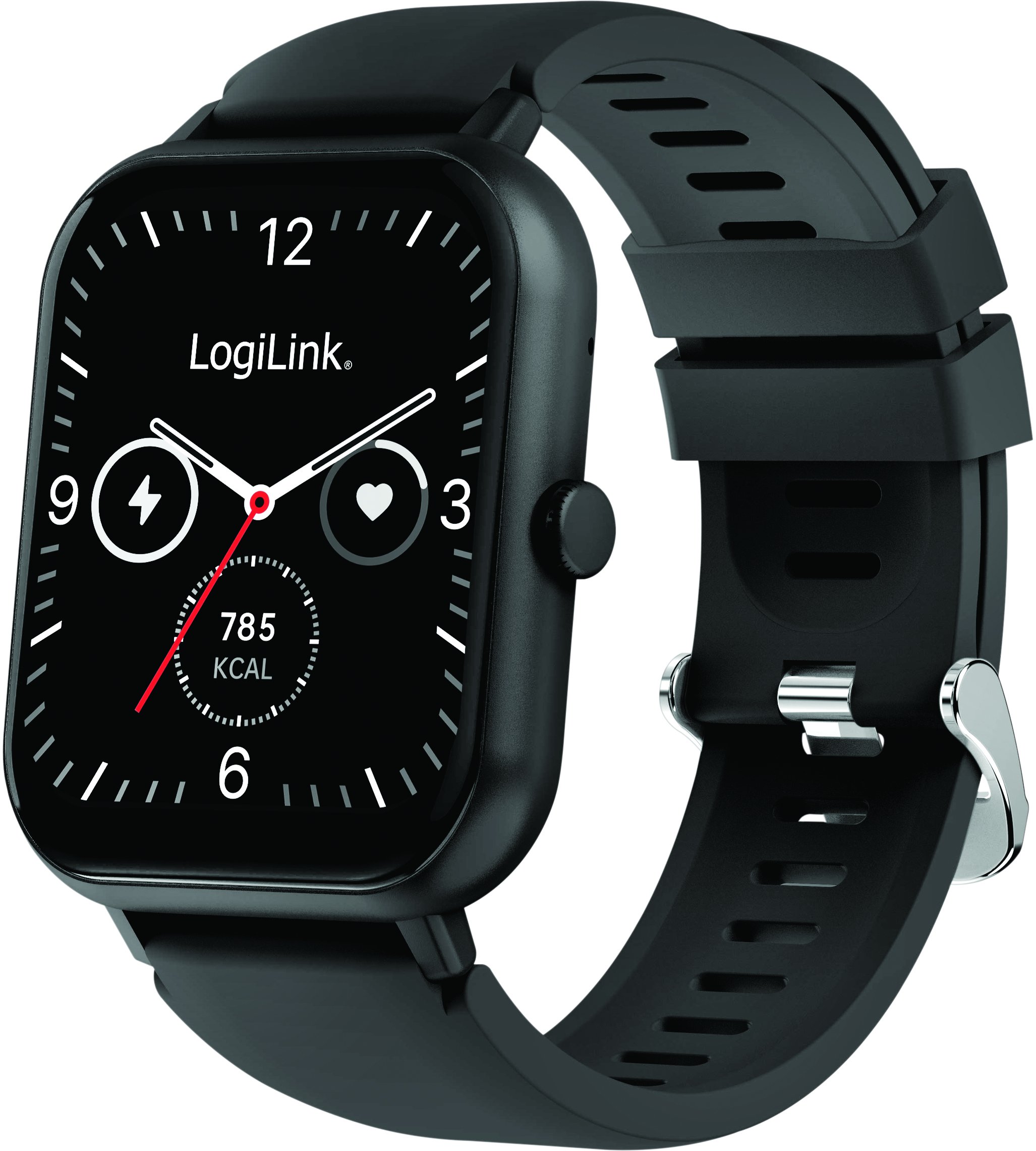 LogiLink Chytré hodinky Smartwatch Edge 1.83 LCD dotykový displej BT5.2 černé