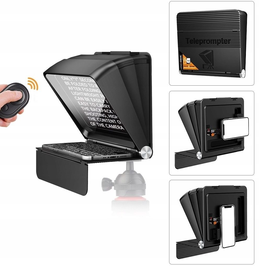 LensGo Prompter Teleprompter Náhledový monitor 10 Vlog Telefon Smartphone Tablet / Sada pro smartphone TC7 II