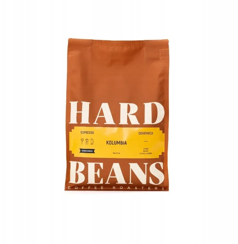 Hard Beans Coffee Tvrdá káva Columbia Sunshine kávová zrna 1kg