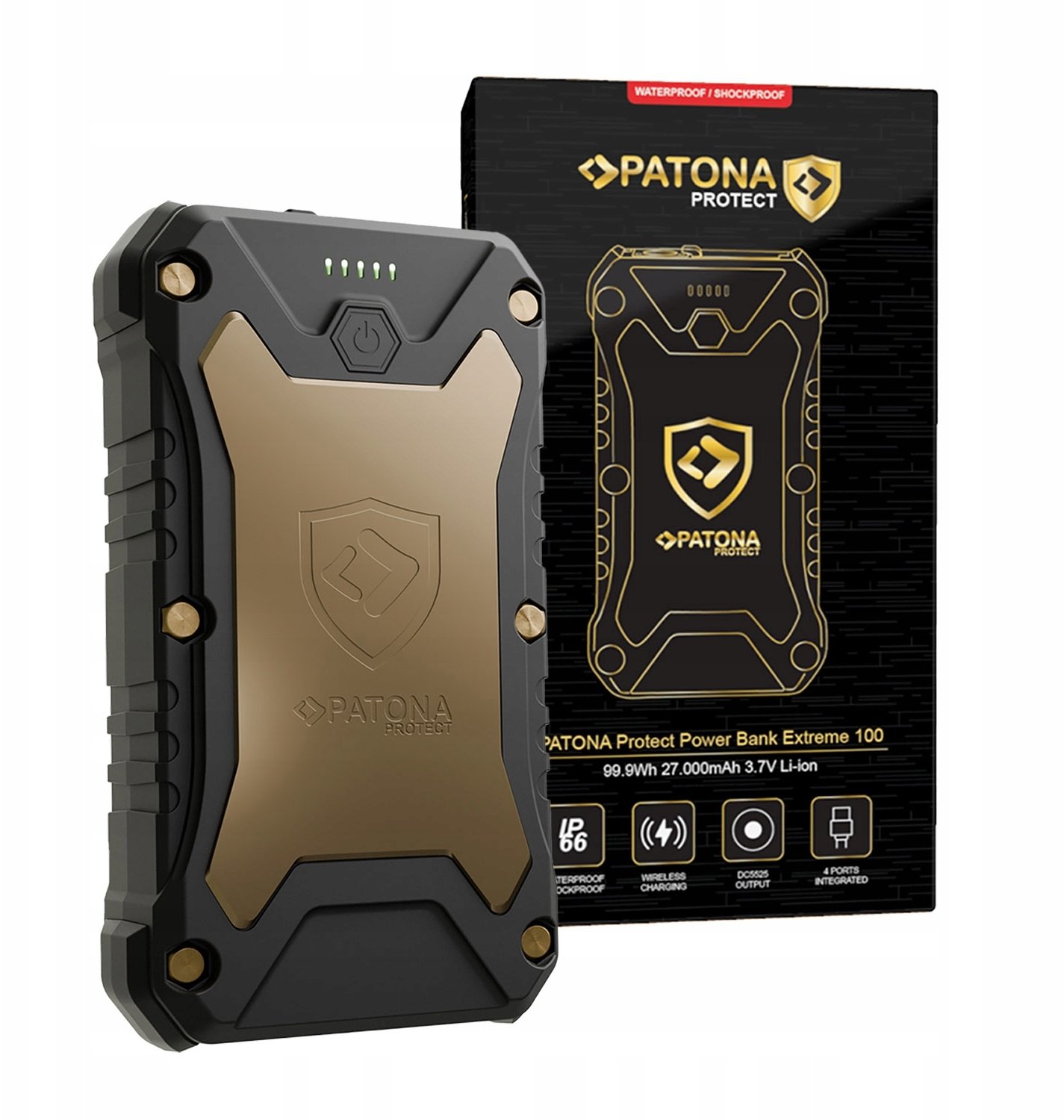 Patona Powerbanka Protect PowerBank Extreme 100 PD65W 27000mAh s bezdrátovým nabíjením