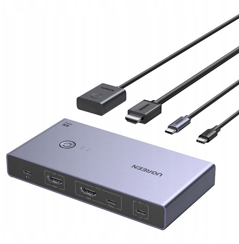 Ugreen CM731 2v1 USB-C + HDMI KVM přepínač