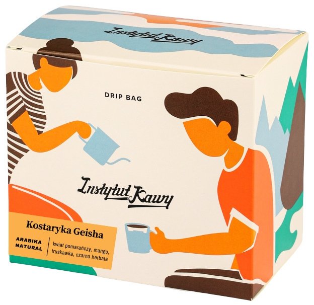 Instytut Kawy Mletá káva Drip Bag Coffee Institute Costa Rica Hacienda Sonora Geisha 5+1