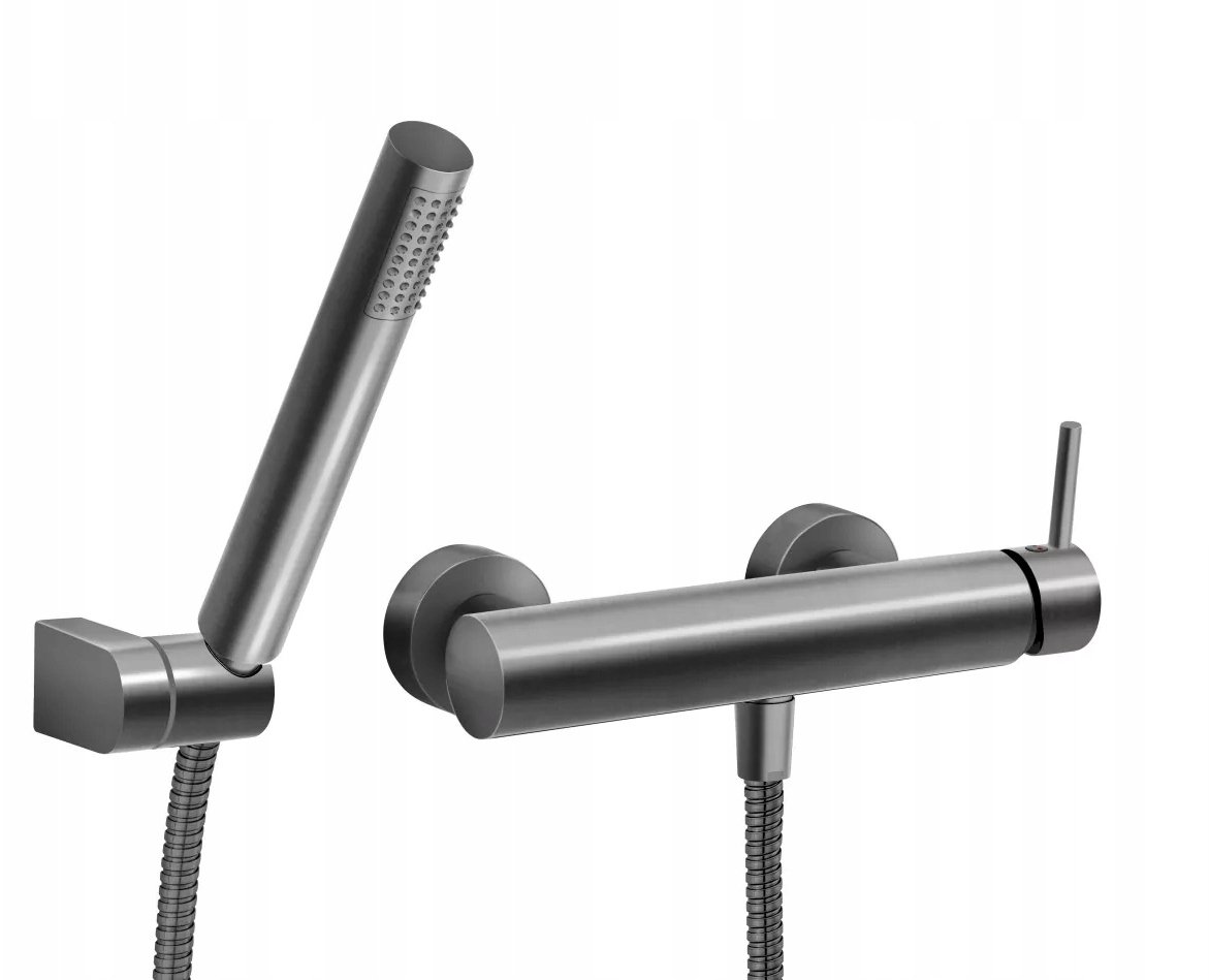 Alkotest Sprchová baterie BCK77GM / FERRO / CIRICULUS / SPRCHOVÁ BATERIE SE SPRCHOVOU SADOU, ČERNÁ