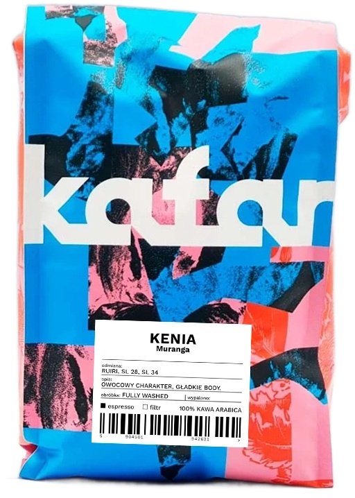 Kafar Kávová zrna Káva Kenia Muranga Espresso 1kg
