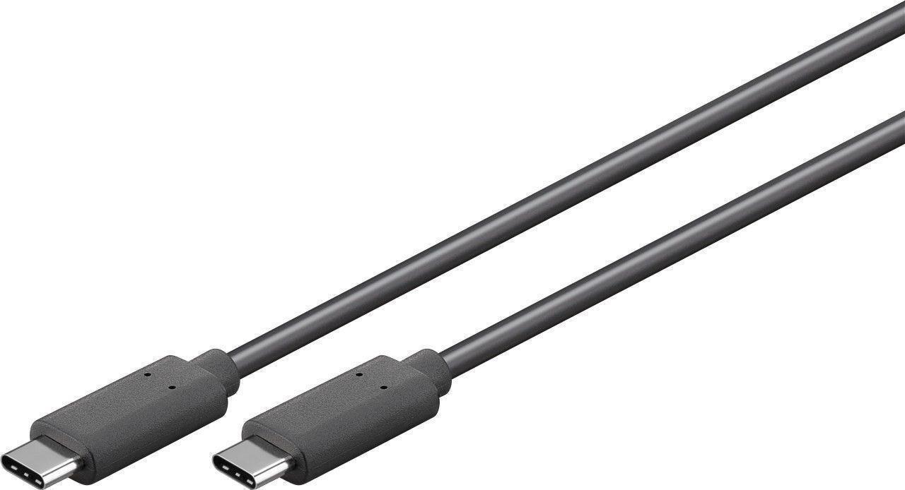 MicroConnect Kabel USB USB-C - USB-C 0,5 m černý (USB3.2CC0.5)