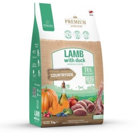 POKUSA Premium Selection Puppy Lamb with duck - suché krmivo pro psy - 3kg