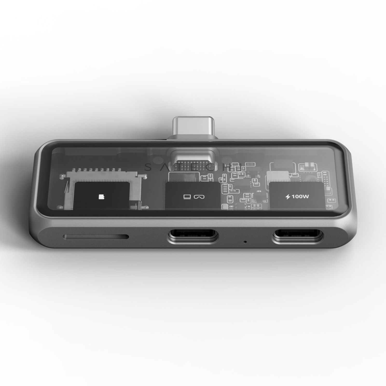 Satechi USB-C PD Mobile XR Hub & MicroSD Card Reader space grey