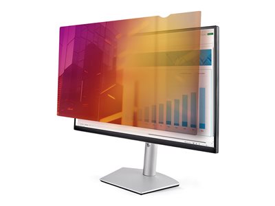 StarTech.com 23.8-inch 16:9 Gold Monitor Privacy Screen, Reversible Filter w/Enhanced Privacy, Blue Light Shield, Computer Security Filter, Removable Screen Protector - +/- 30 Deg. View Angle, Gold an