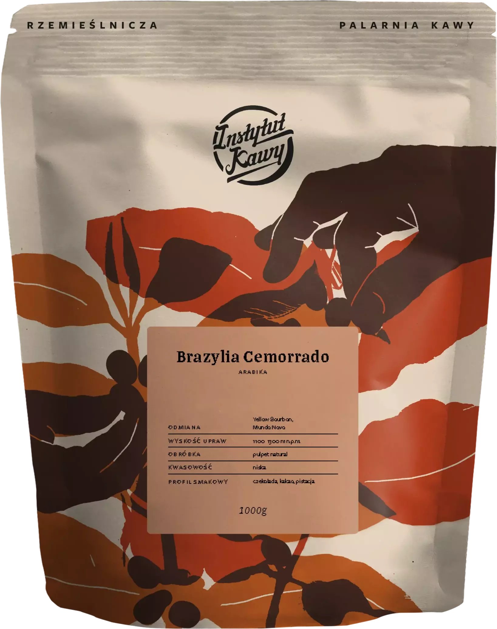 Instytut Kawy Kávová zrna Institute Kávová zrna Brazil Cemorrado 1kg