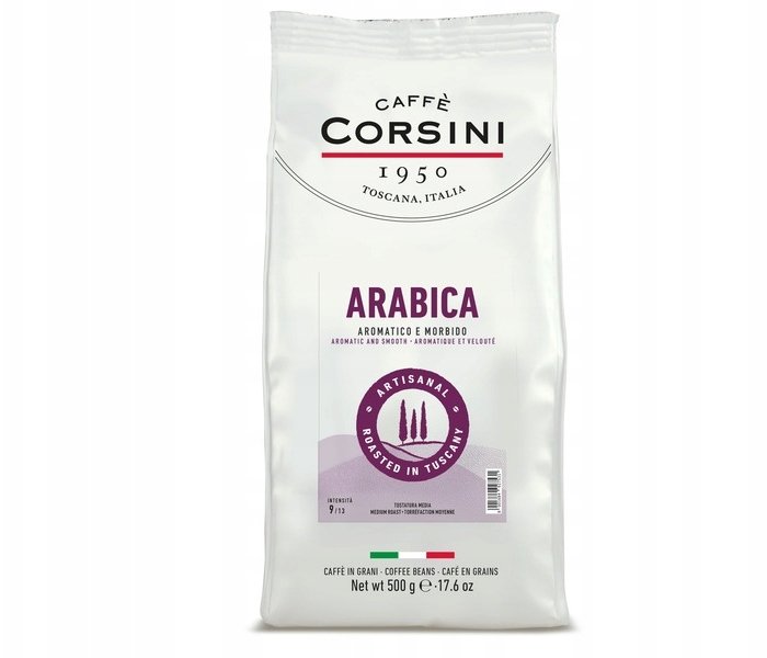 Caffe Corsini Arabica zrnková káva 500g