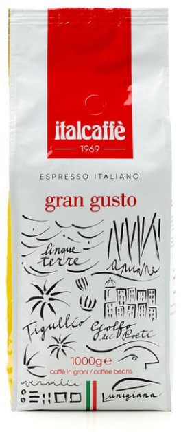 Italcaffe Espresso Italiano Gran Gusto zrnková káva 1 kg