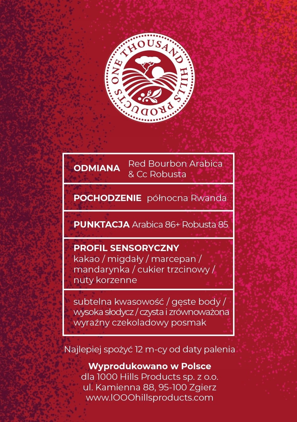 NoName RWANDA MUHABURA TABOO ESPRESSO zrnková káva 400g