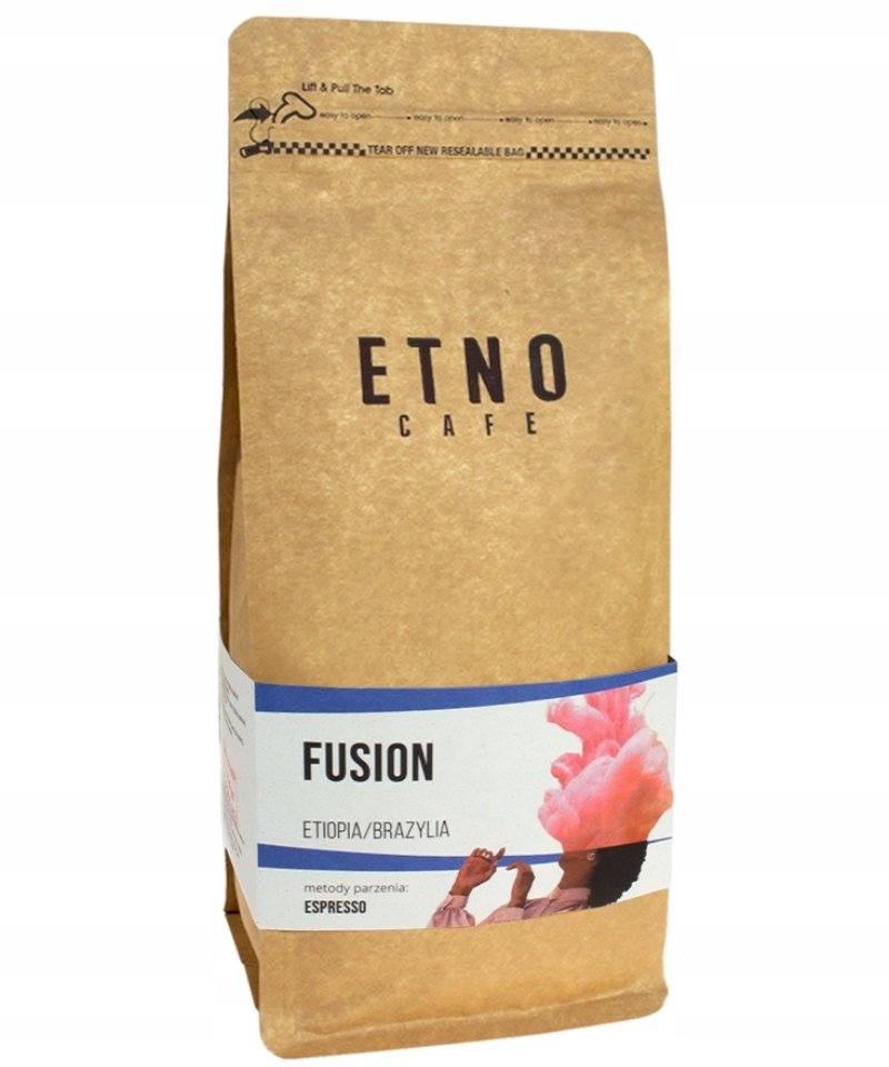 Etno Cafe kávová zrna Fusion kávová zrna 1kg