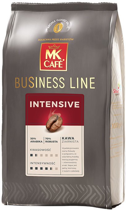 MK Cafe Kávová zrna MK Cafe Business Line Intenzivní káva | 1 kg | Zrnitý