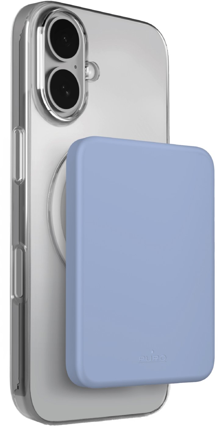 Puro Powerbanka Mini Power Mag 4200 mAh modrá - přenosný zdroj energie PUFCBB40P2MAGBLUE17 (8018417528767)