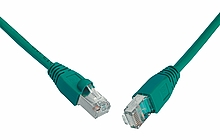 Solarix Patch kabel CAT5E SFTP PVC 2m zelený snag-proof C5E-315GR-2MB