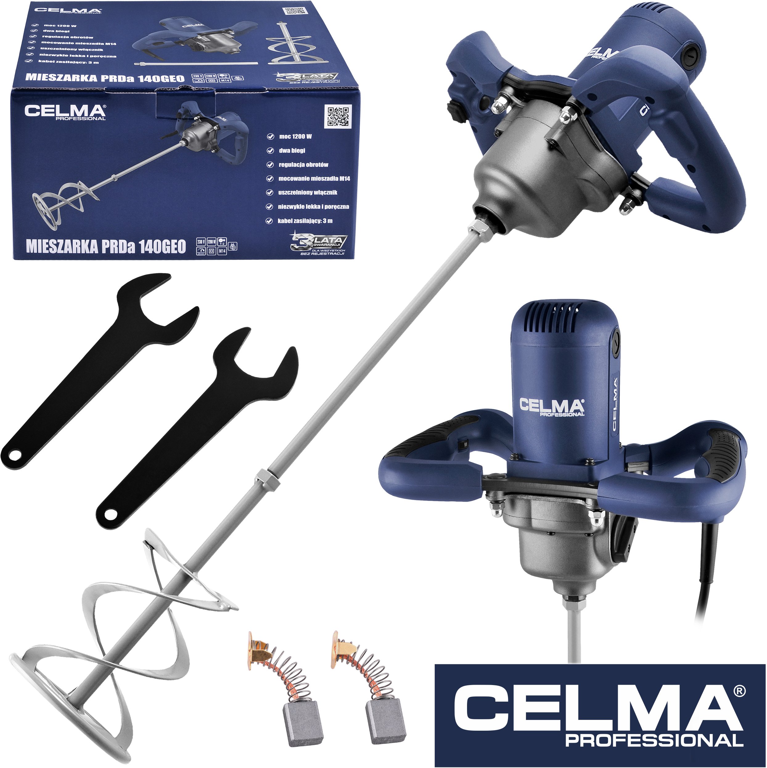 Celma Mixer Celma Mixer 1200W 2-BENI PRDA 140 Geo