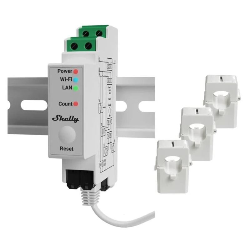 Elektromer Shelly Pro 3EM WLAN/LAN