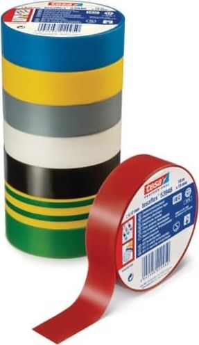 Izolačná páska Tesaflex 53988, červená, 15 mm x 10 m