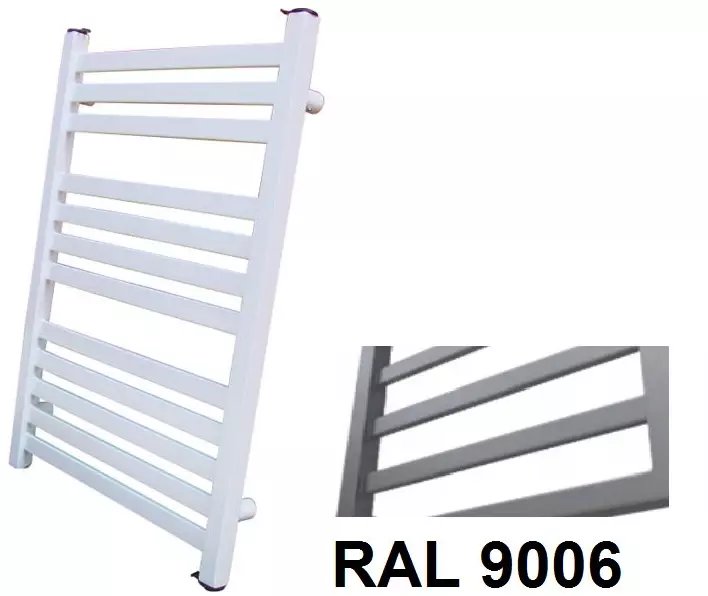 Hydroland Koupelnový radiátor KOUPELNOVÝ RADIÁTOR KUMIKO 950X540 RAL 9006 429W// GRŁ-G/K-950X540-RAL