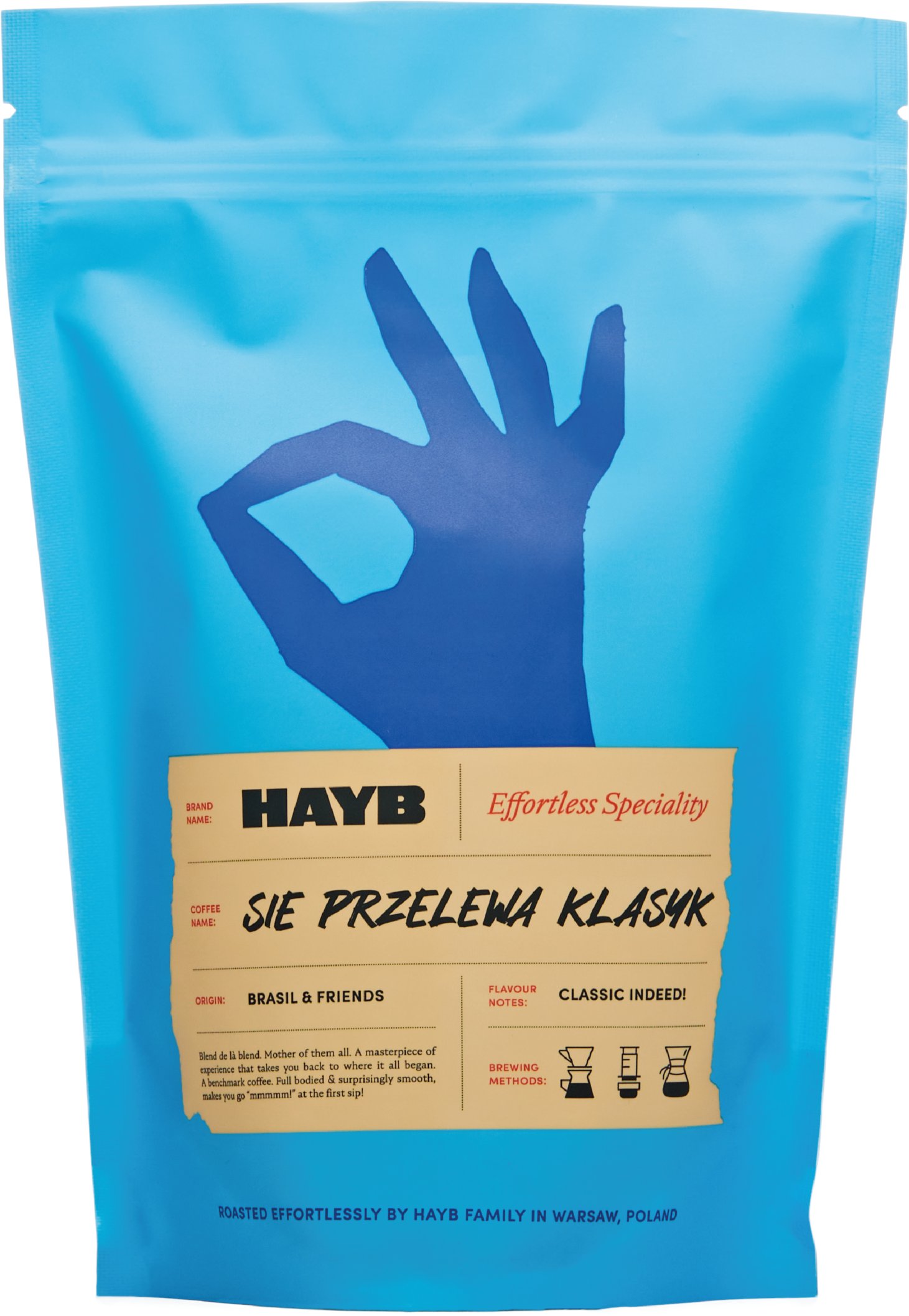 HAYB Kávová zrna HAYB - Pour Over Classic Filter Blend 500g