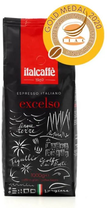 Italcaffe Espresso Italiano Excelso Bar zrnková káva 1 kg