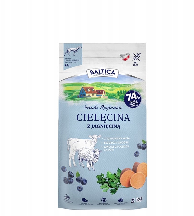 BALTICA SMAKI REGIONÓW Cielęcina z jagnięciną M / L  3kg
