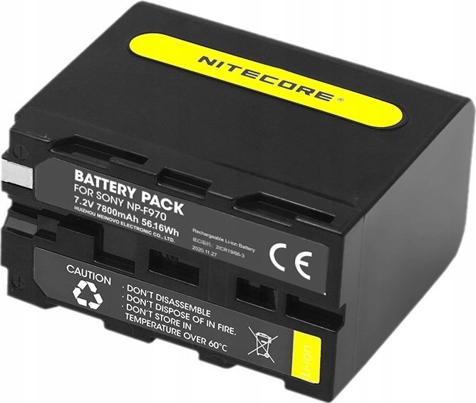 Nitecore Baterie Nitecore NP-F970, 7800 mAh 56,2 Wh