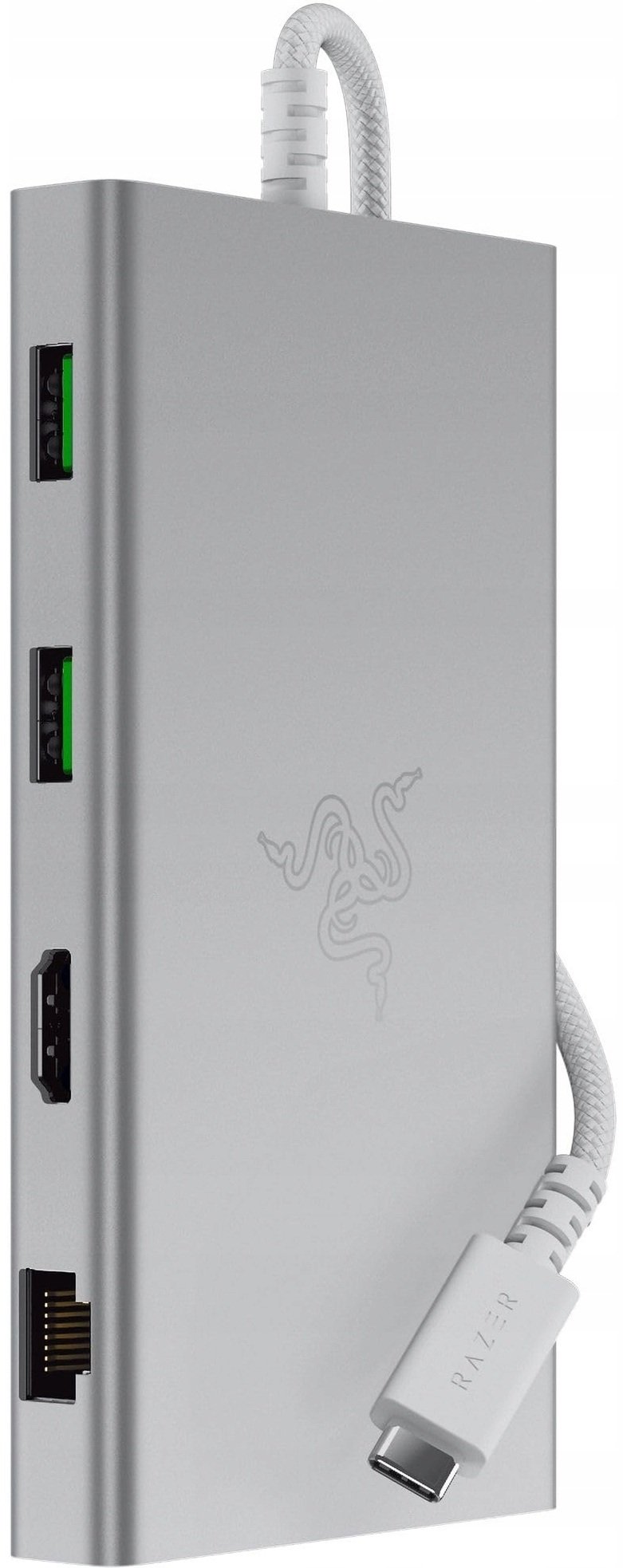Razer Dokovací stanice USB-C s kabelem, USB 3.2 Gen 1 (3.1 Gen 1) typu C, hliník