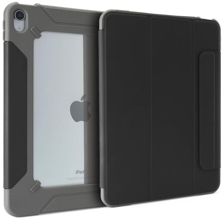 Pipetto Pouzdro 360 Rugged Folio, černé - iPad Air 11 (M3/M2) / iPad Air 10.9 (2022/2020)