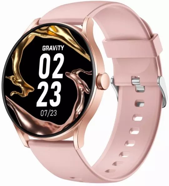 Gravity Chytré hodinky Smartwatch šedá růžová GT2-3 PRO