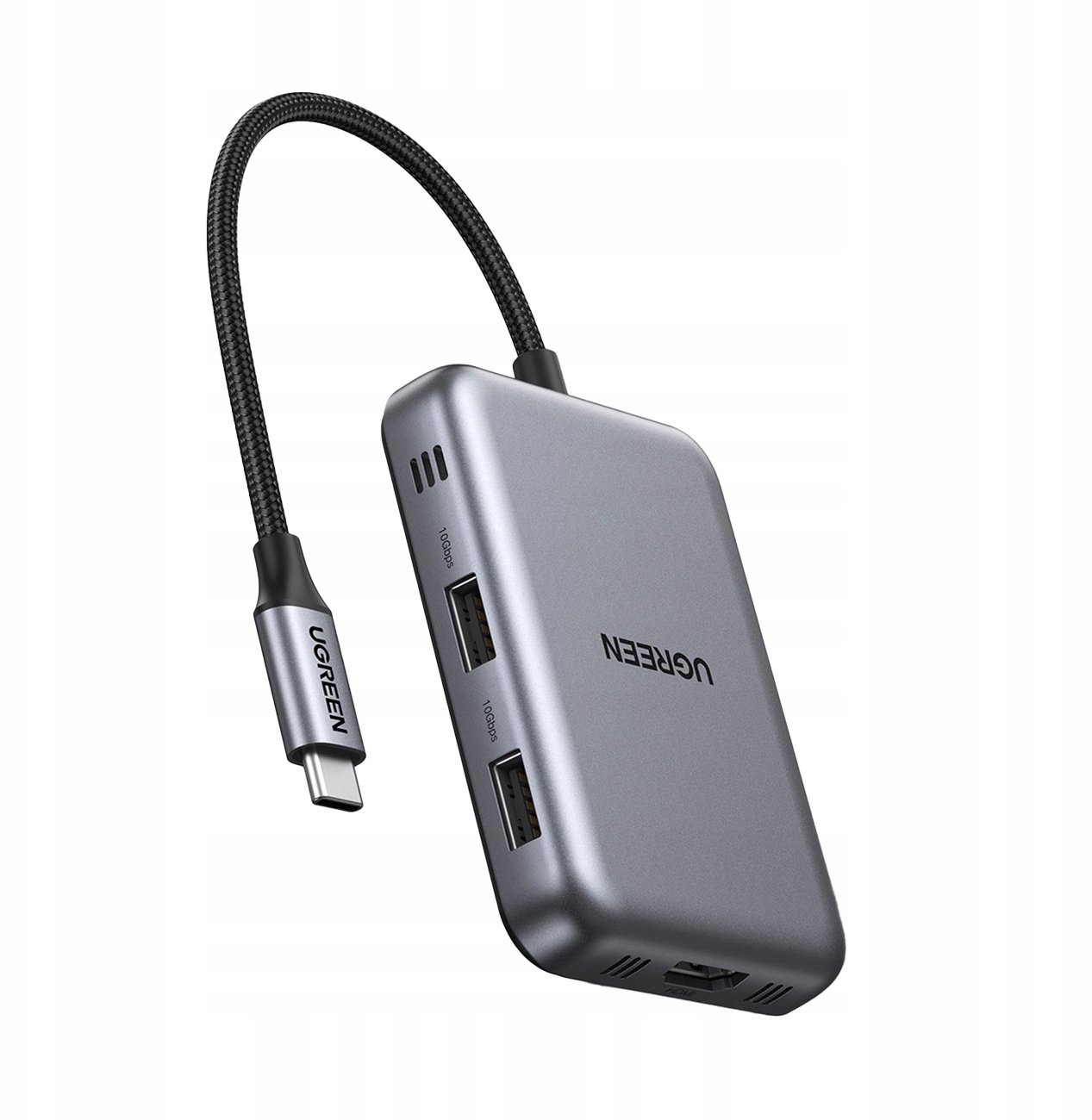 Ugreen USB Hub USB-C 7v1 HDMI USB-C USB-A SD/TF - šedý