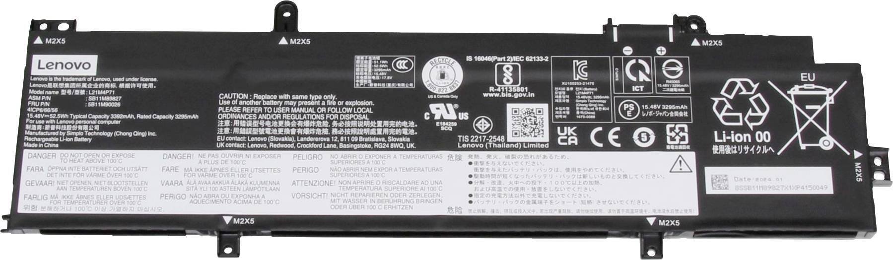 Lenovo BATERIE Interní baterie, 4c, 52,5 Wh