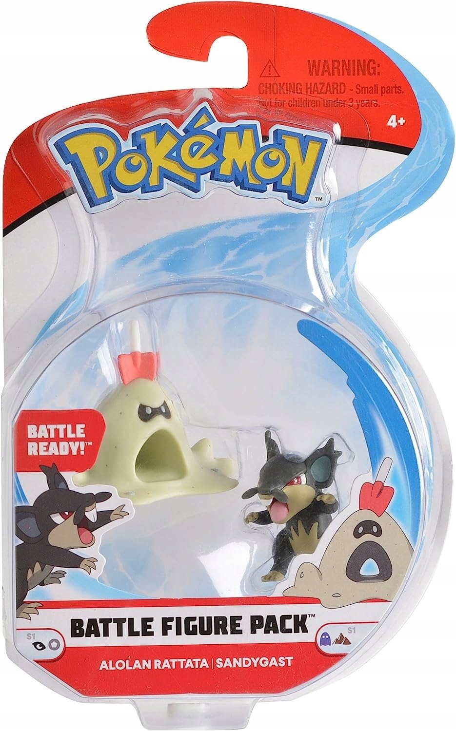 Pokemon Sada figurek Pokémon Rattata a Sandygast - Vytvářejte epické bitvy ve světě Pokémonů!