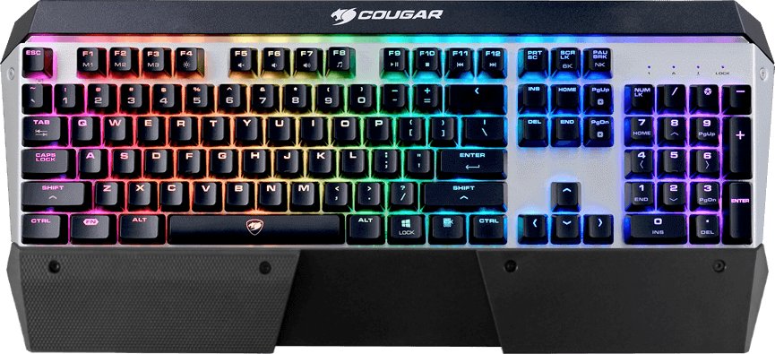 Cougar Herní klávesnice Attack X3 RGB, mechanická, Cherry MX, hnědá
