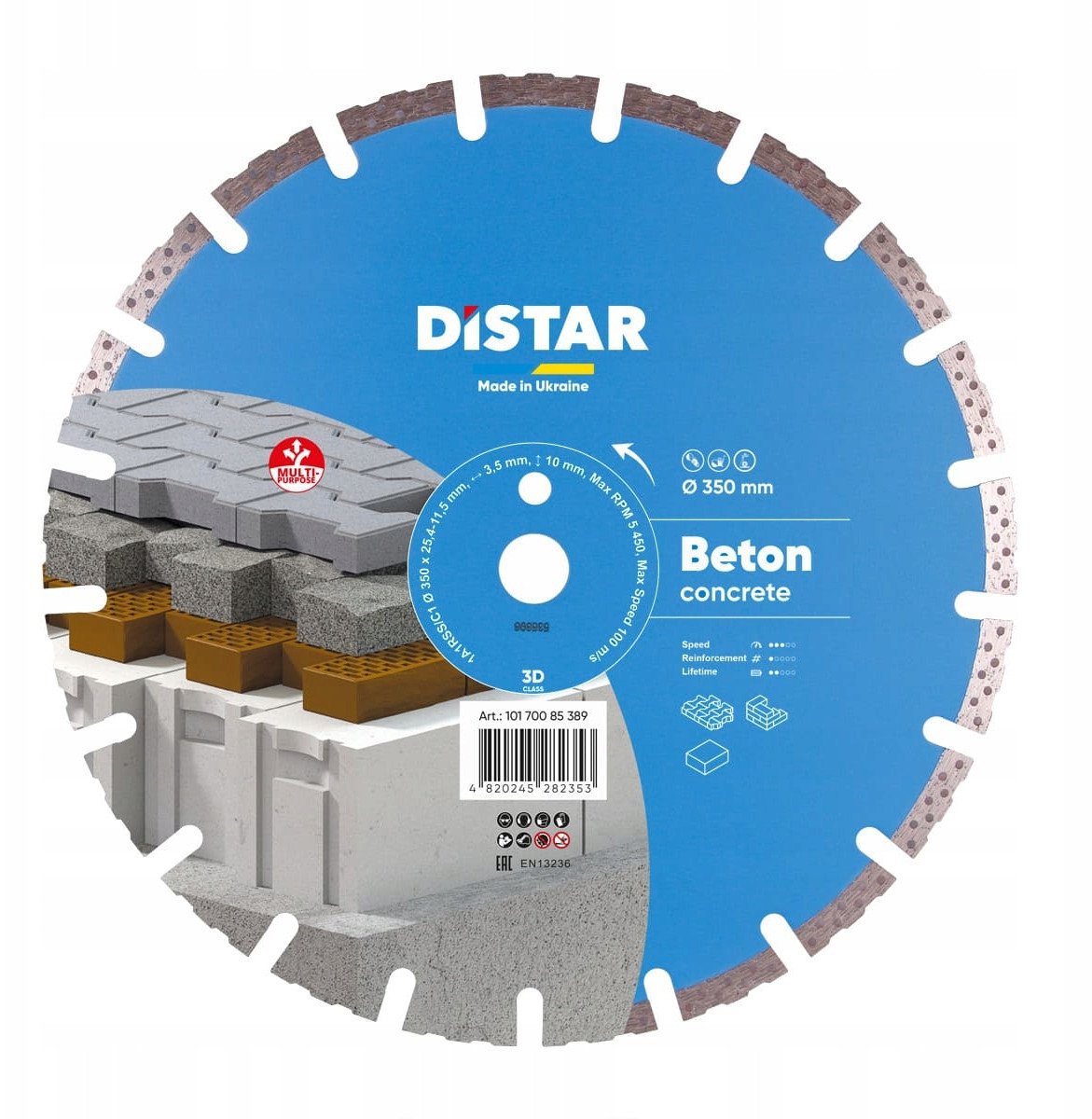 Milwaukee DISTAR DIAMANTOVÝ KOTOUČ NA BETON 350 x 3,5/2,5 x 25,4 mm