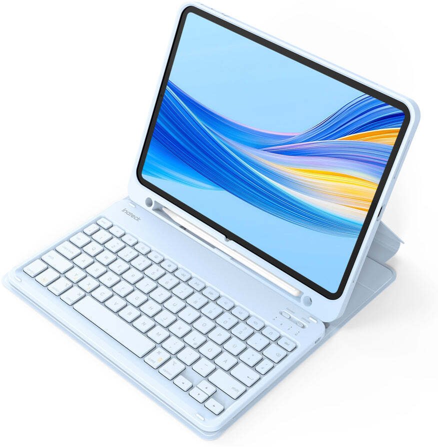 Inateck Klávesnice pro iPad 11 a iPad Air 4/5. generace, QWERTZ, modrá