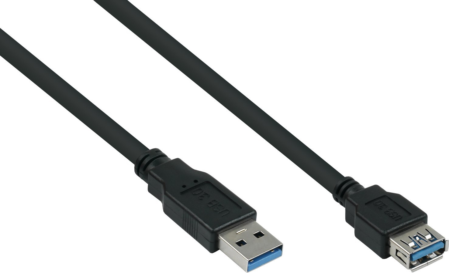 Alcasa Kabel USB-A - USB-A 5 m černý (UK30P-ASA-050S)