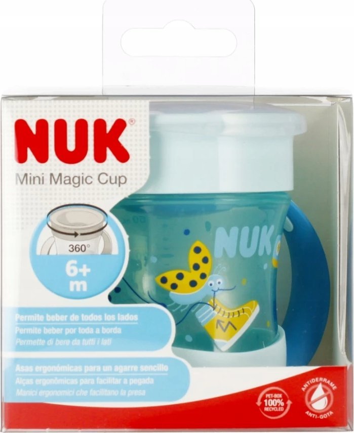 NUK NUK HRNEK 160ML MINI MAGIC 6M MODRÁ 10751278 1/4