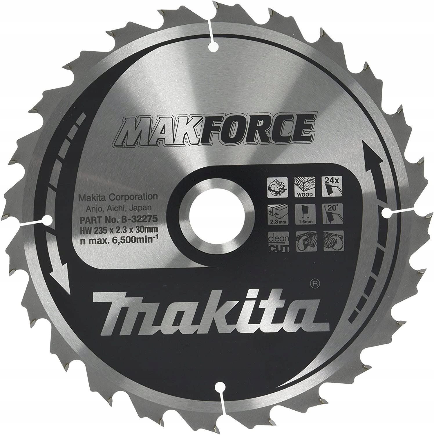 Metabo MAKITA KRUHOVÁ PILA 235x30x24z MAKFORCE WOOD