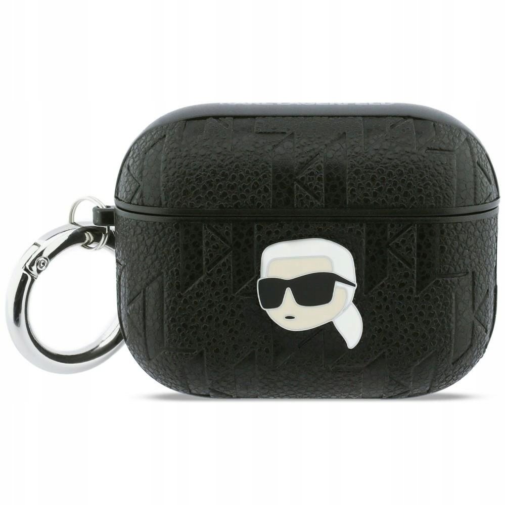 Karl Lagerfeld Pouzdro Monogram Karl Head pro Apple AirPods Pro 3 černé