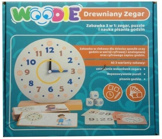 Swede Dřevěné hodiny 3 v 1