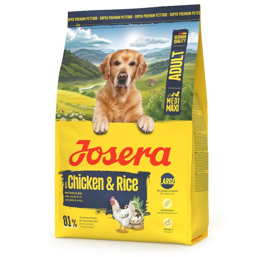 JOSERA Medi/Maxi Chicken & Rice - suché krmivo pro psy - 3kg