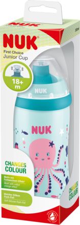 NUK Junior Cup 300 ml sportovní náustek Octopus blue 255576 Nuk
