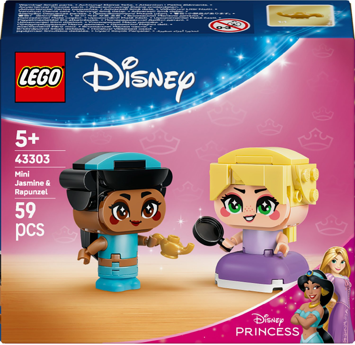LEGO DISNEY 43303 Mini Jasmínka a Rapunzel
