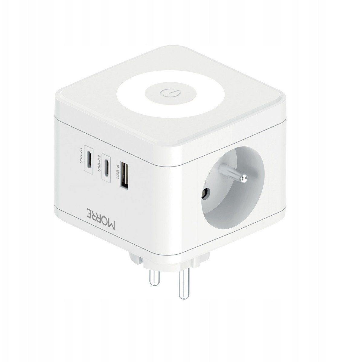 Tiross MORRE CUBE SPLITTER 2G, USB, 2xUSB-C + LAMPA