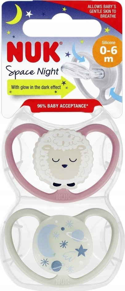NUK dudlík USP SIL 2EL 0-6M VELIKOST/POP10730578 1/6