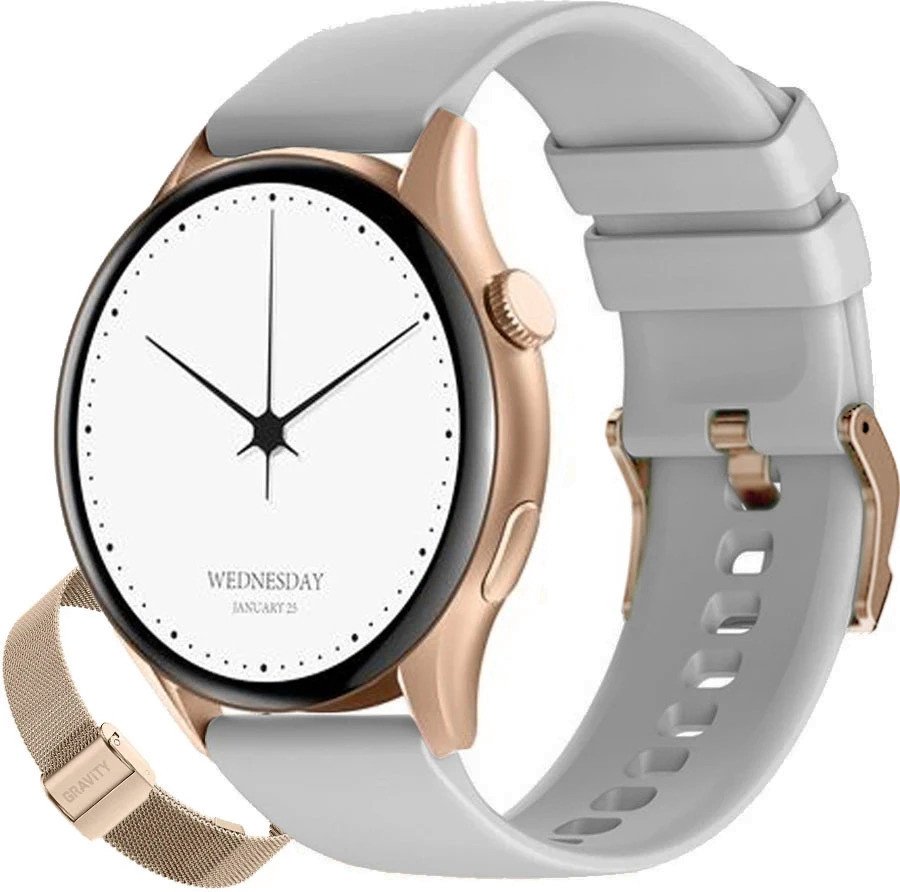 Gravity Dámské hodinky SMARTWATCH GT11-8 RGD/RGD/GY