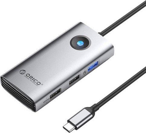 Orico USB HUB 5v1 HUB dokovací stanice USB-C, HDMI, 2xUSB (šedá)